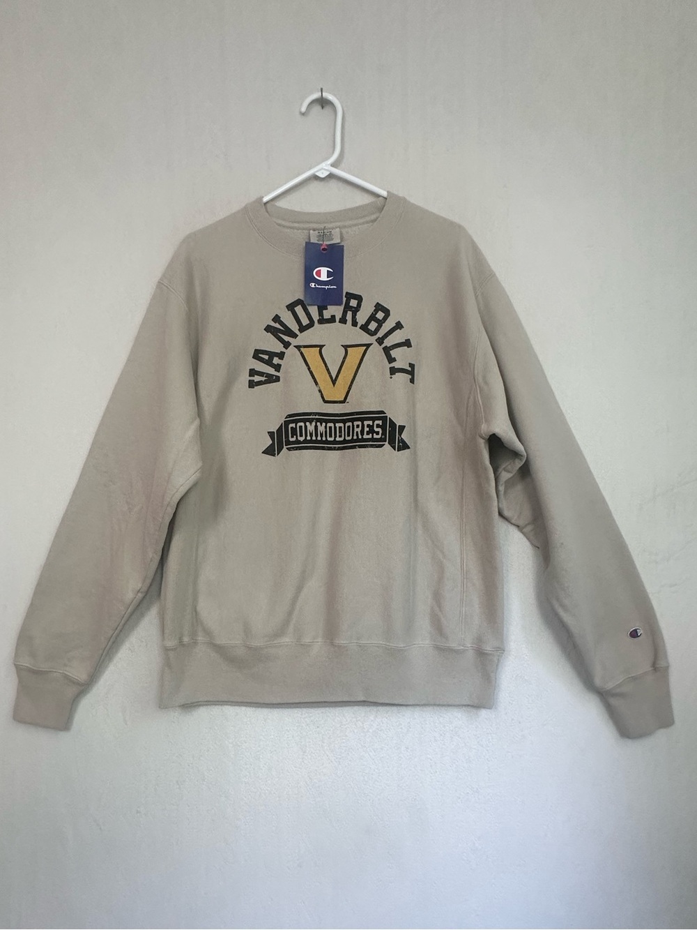 Vanderbilt University Commodores Reverse Weave Crewneck Sweatshirt Sz M Champion